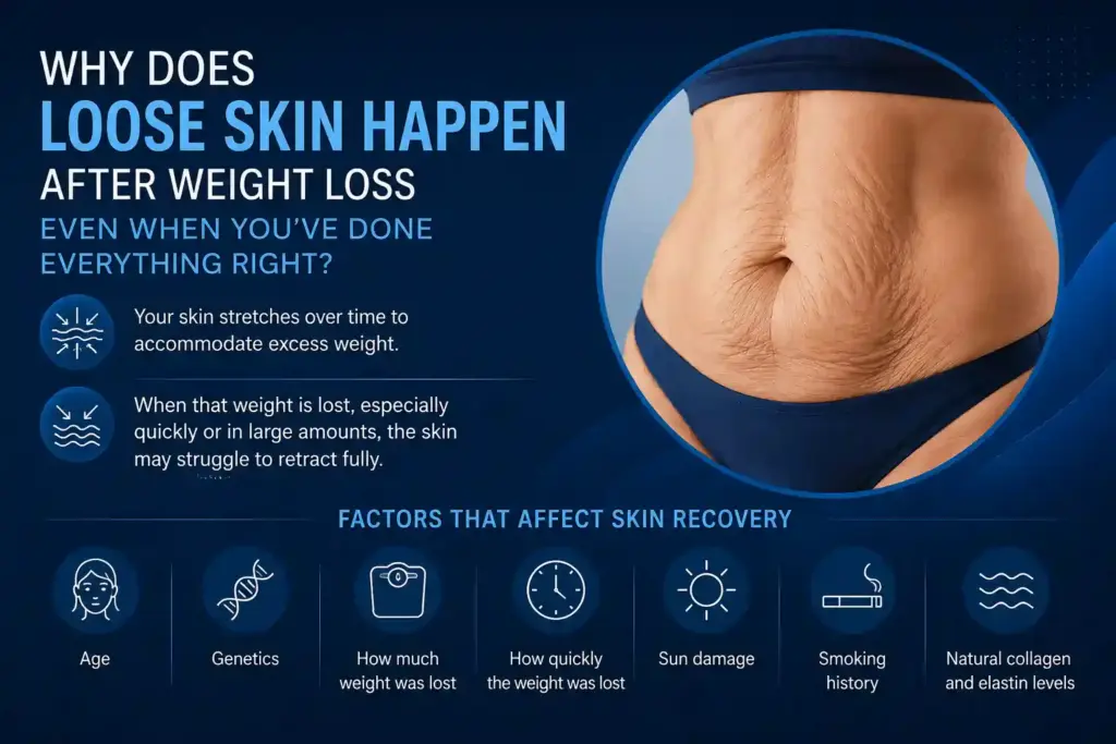 Why Does Loose Skin Happen After Weight Loss Even When You’ve Done Everything Right Warwickshire?